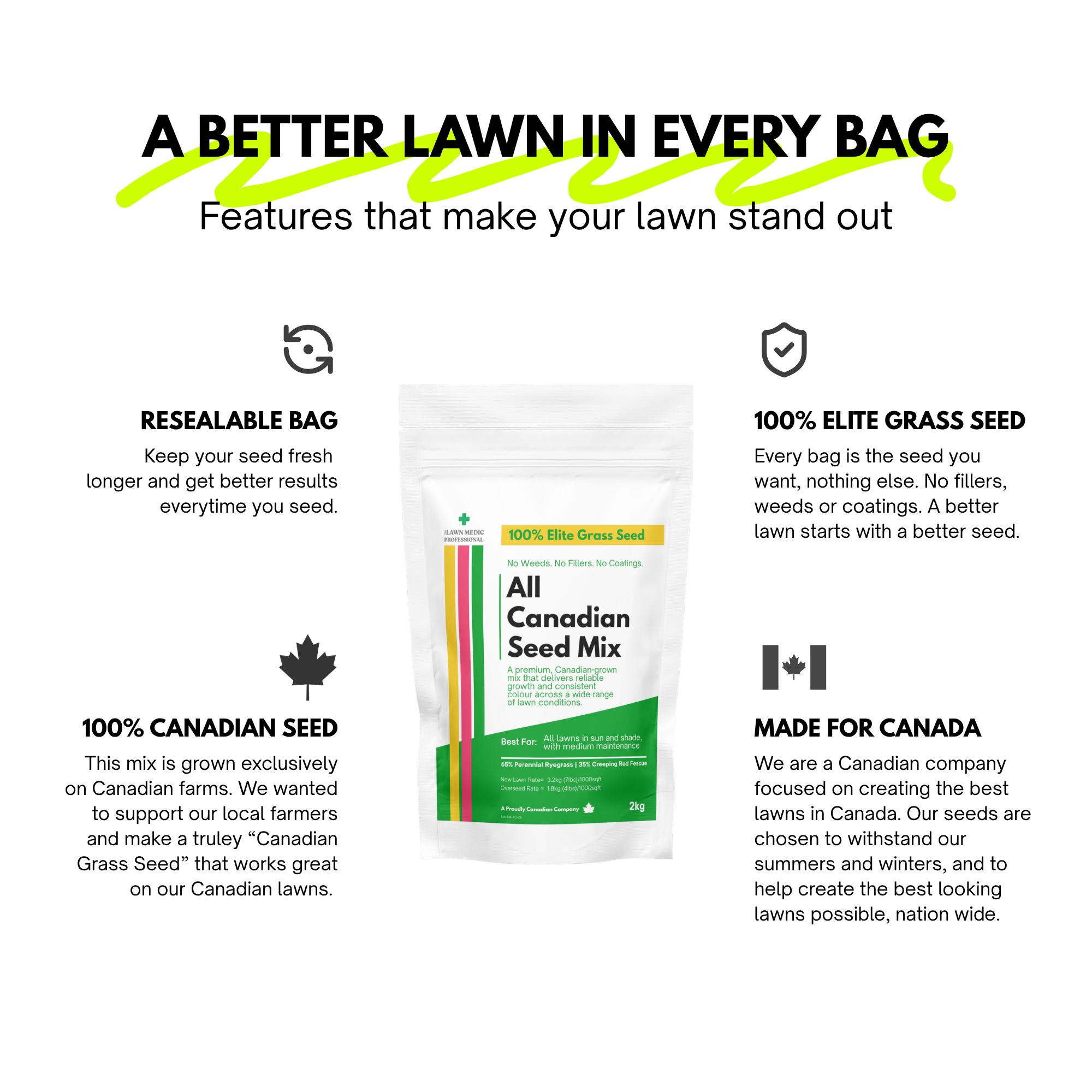 All Canadian Grass Seed Mix