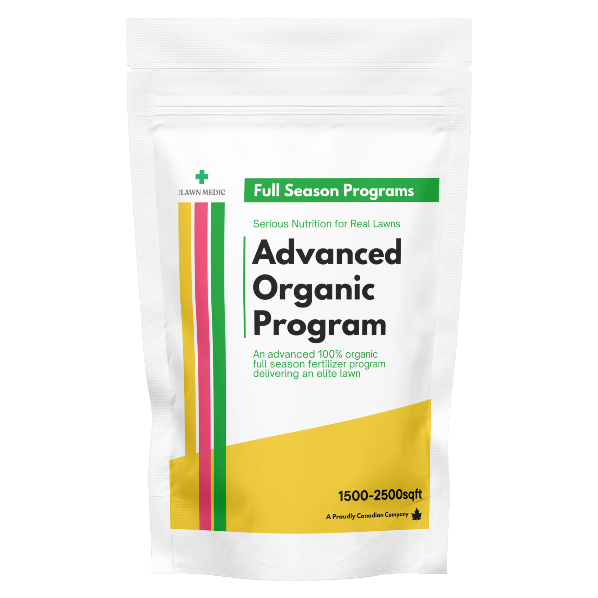 Advanced organic full season lawn program bag