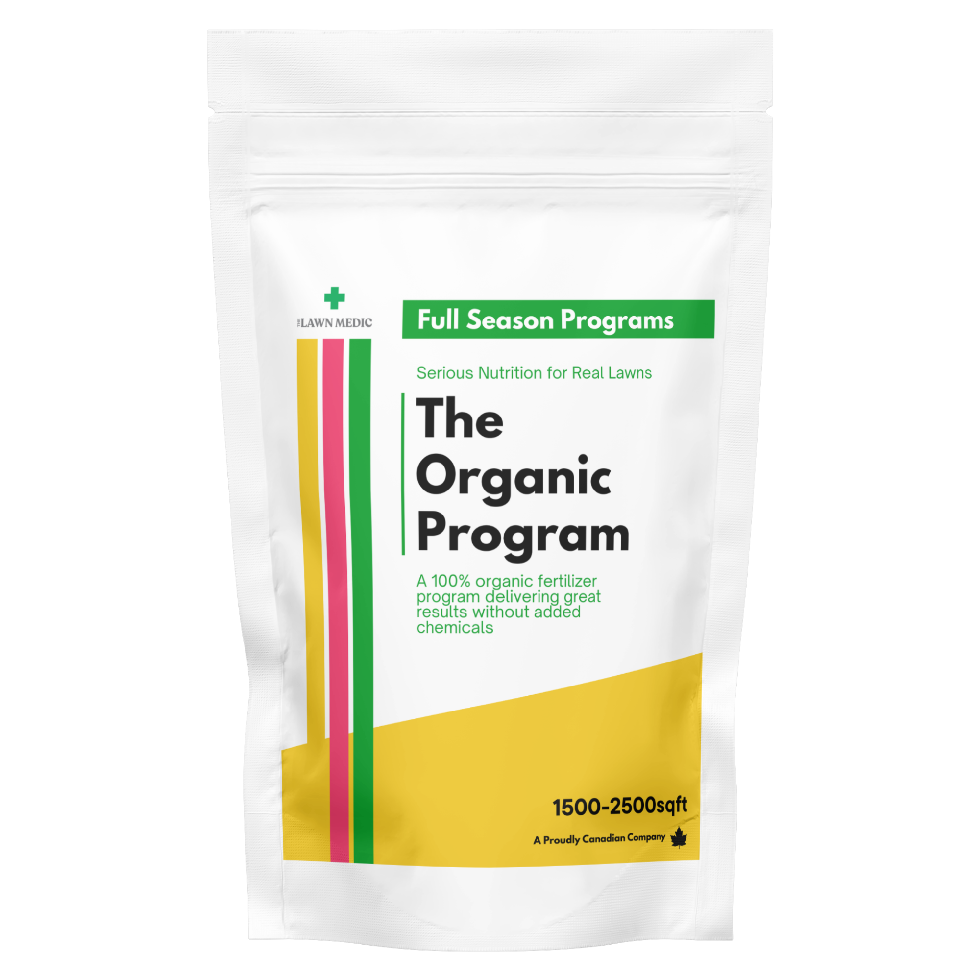 Organic full season lawn program bag