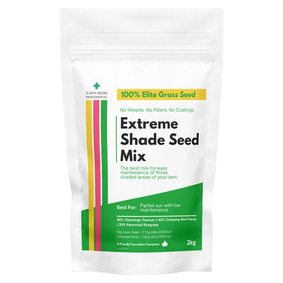 Extreme shade grass seed bag shade seed