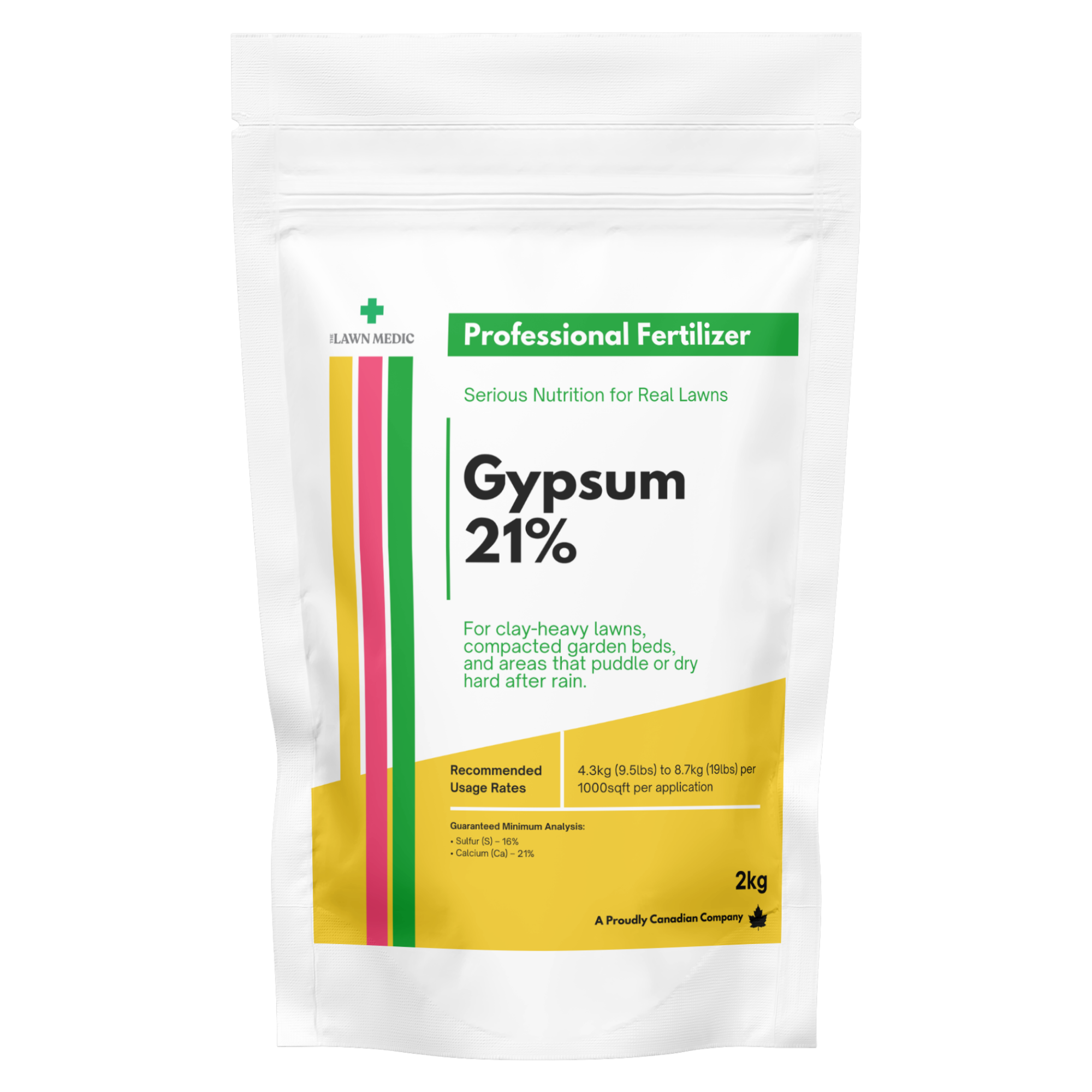 Gypsum fertilizer bag