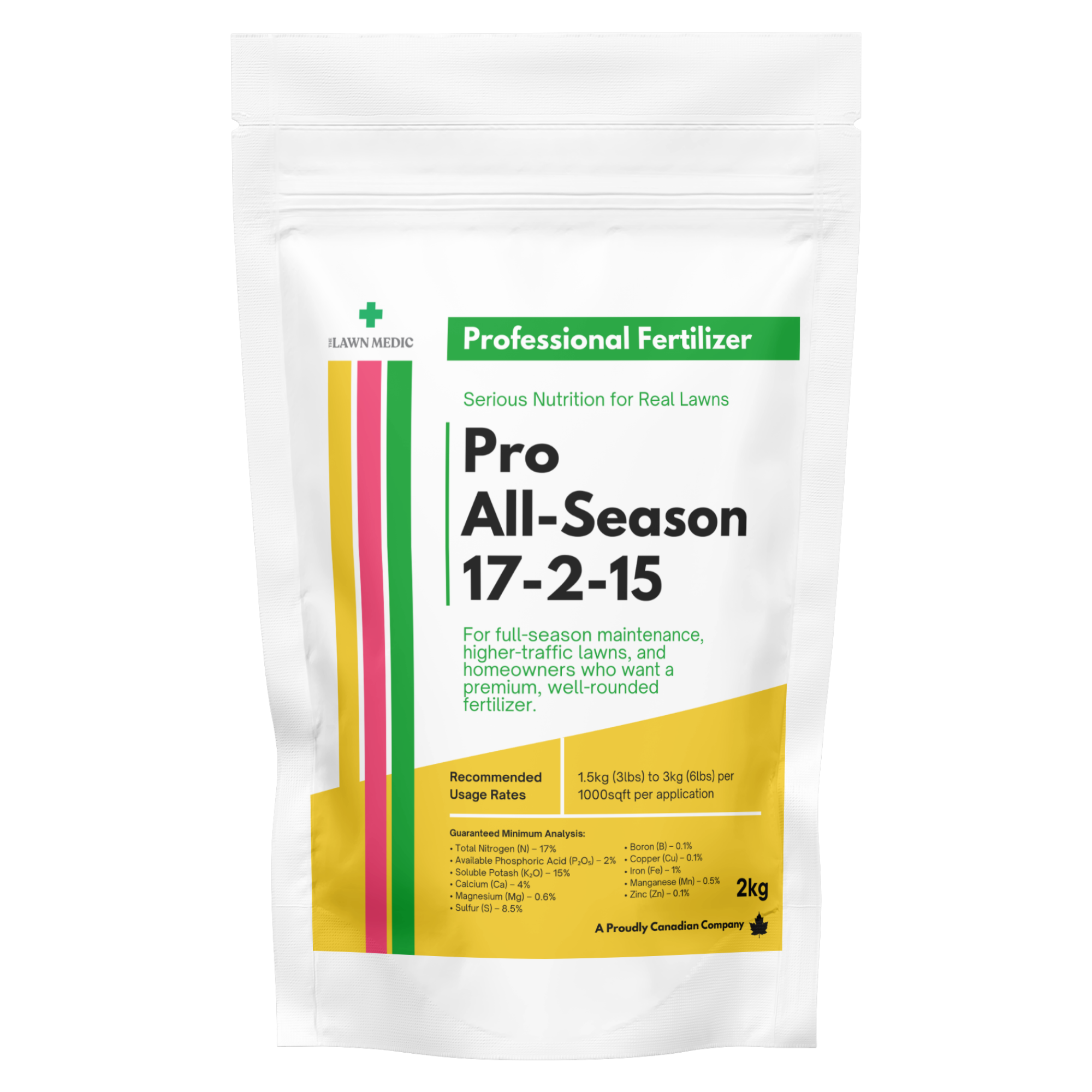 Pro all season fertilizer bag 17-2-15
