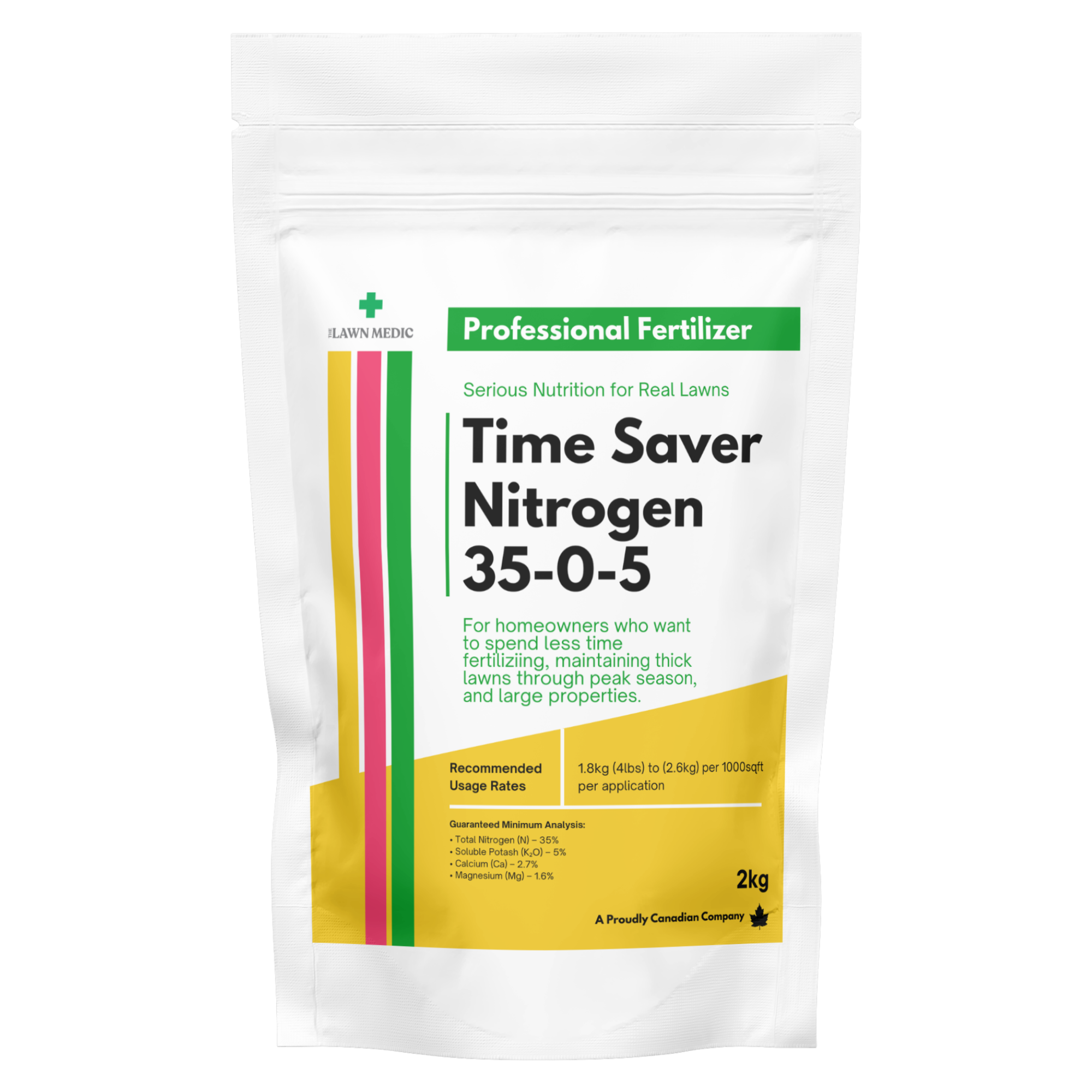 Time saver slow release fertilizer bag 35-0-5